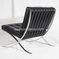 Knoll Barcelona læder lounge stol reproduktion